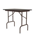 Correll CF Melamine Folding Tables  - Table Height24x36 Walnut CF2436MTH-01